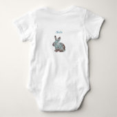 Mandala Rabbit Chocolate and Blues Romper (Achterkant)