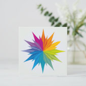 Mandala Rainbow Colors - Flower - Energy - Harmony Kaart (Staand voorkant)