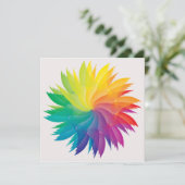 Mandala Rainbow Colors - Flower - Energy - Harmony Kaart (Staand voorkant)