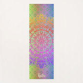 Mandala Rainbow Colors Yogamat (Voorkant)
