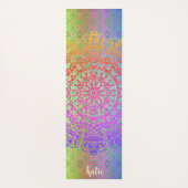 Mandala Rainbow Colors Yogamat (Achterkant)