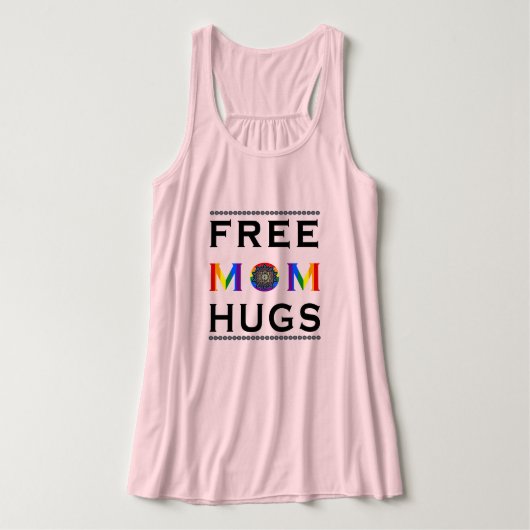 Mandala Rainbow Free Mam Hugs Tanktop (Design voorkant)