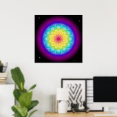 Mandala Rainbow I Poster (Thuiskantoor)