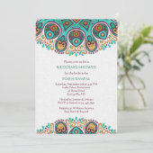Mandala Randen Uitnodiging (Staand voorkant)