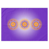 Mandala Rays Yellow Violet + je ideeën Tafelkleed (Voorkant (Horizontaal))