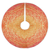 Mandala Red Oranje Gold Kerstmis Kerstboom Rok (Voorkant)