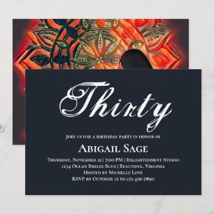 Mandala Red, zwart, bruine Yoga-feestdag Kaart