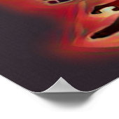 Mandala Red, zwart, bruine Yoga Meditation Namaste Poster (Hoek)