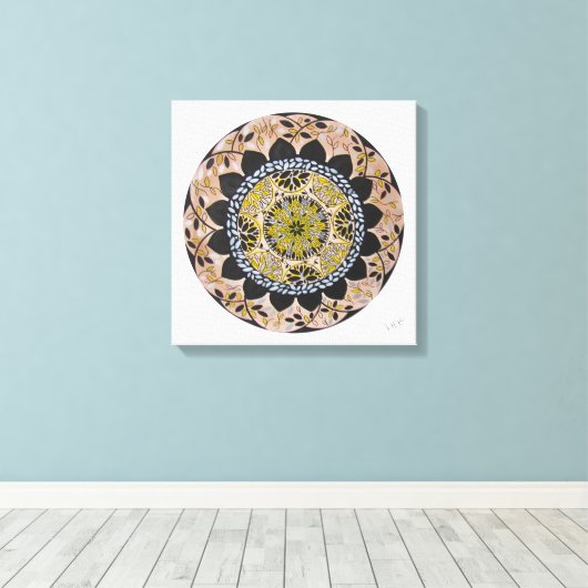 Mandala Regalis Canvas Afdruk (Insitu (Houten vloer))