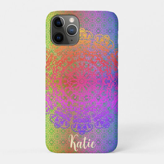 Mandala Regenboog Kleuren Case-Mate iPhone Case (Achterkant)