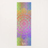 Mandala Regenboog Kleuren Yogamat (Achterkant)