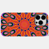 Mandala Retro Oranje Hipster Case-Mate iPhone Case (Achterkant (horizontaal))