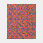 Mandala Retro Oranje Hipster Decor Fleece Deken (Voorkant)
