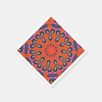 Mandala Retro Oranje Hipster Decor