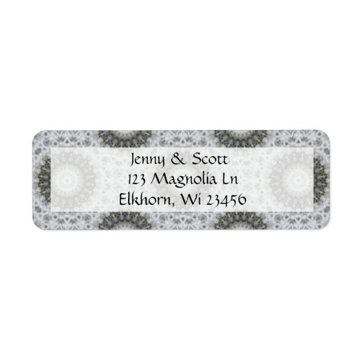 Mandala Return Address Labels (Voorkant)