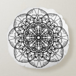 mandala rond kussen