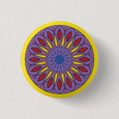 Mandala Ronde Button 3,2 Cm (Voorkant)