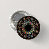 Mandala Ronde Button 3,2 Cm (Voorkant /achterkant)