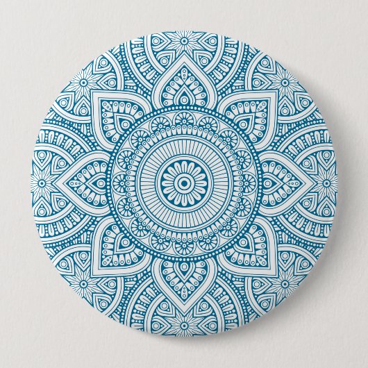 Mandala Ronde Button 4,0 Cm (Voorkant)