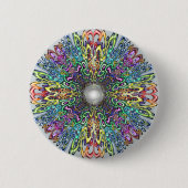 Mandala Ronde Button 5,7 Cm (Voorkant)