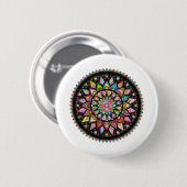 Mandala Ronde Button 5,7 Cm (Voorkant /achterkant)