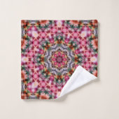 Mandala ronde kaleidoscope sierdecoratie c bad handdoek (Wasdoekje)