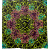 Mandala ronde kaleidoscope sierdecoratie c douchegordijn (Voorkant)