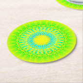 Mandala Ronde Kartonnen Onderzetter (Gebogen)