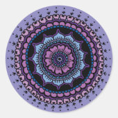 Mandala Ronde Sticker (Voorkant)