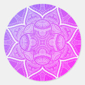 mandala ronde sticker (Voorkant)