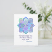 Mandala Roosevelt Beauty Quote Briefkaart (Staand voorkant)