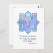 Mandala Roosevelt Beauty Quote Briefkaart (Voorkant / Achterkant)