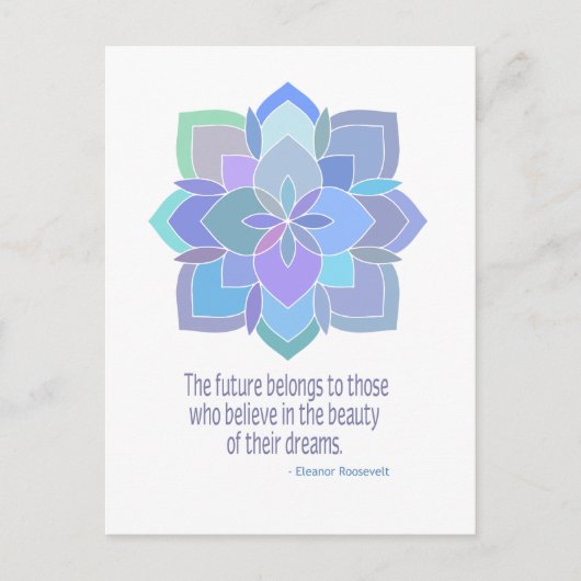 Mandala Roosevelt Beauty Quote Briefkaart (Voorkant)