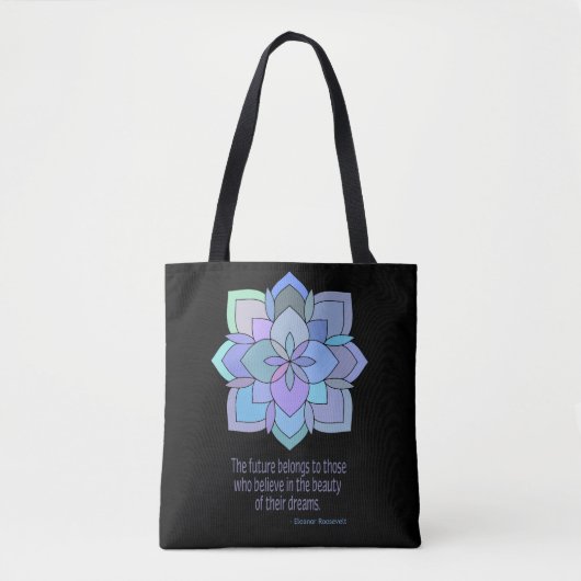 Mandala Roosevelt Beauty Quote Canvas tas (Voorkant)