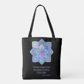 Mandala Roosevelt Beauty Quote Canvas tas (Achterkant)