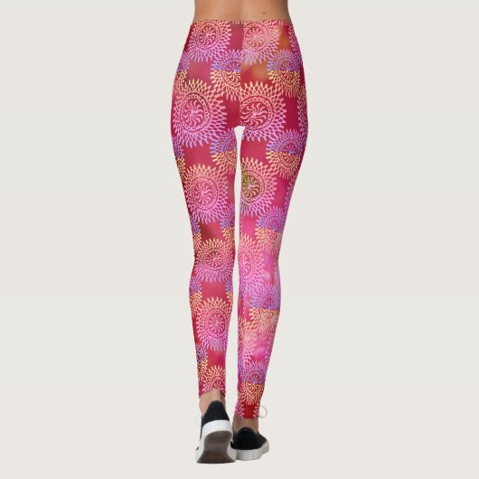 Mandala Rosé Leggings (Achterkant)