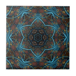Mandala Rosette Boho Bohemian Style Dandy Pattern Tegeltje