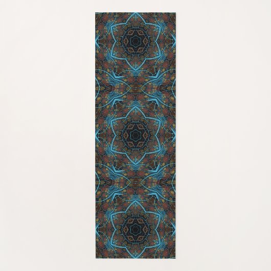 Mandala Rosette Boho Bohemian Style Dandy Pattern Yogamat (Voorkant)
