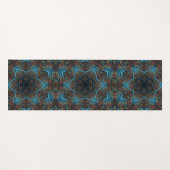 Mandala Rosette Boho Bohemian Style Dandy Pattern Yogamat (Voorkant (horizontaal))