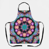 Mandala Rosette Boho Fractal Art Retro Hippie Schort (Voorkant)