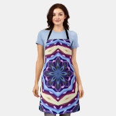Mandala Rosette Floral Trippy Retro Hippie Boho Schort (Gedragen)