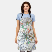 Mandala Rosette Retro Hippie Boho Chic Bohemian Schort (Gedragen)