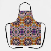 Mandala Rosette Retro Hippie Boho Chic Bohemian Schort (Voorkant)