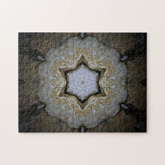 Mandala Round Flower Hoop Abstract Design Gift Legpuzzel (Horizontaal)