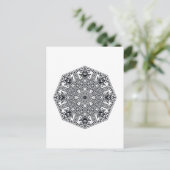Mandala Round Ornament Briefkaart (Staand voorkant)