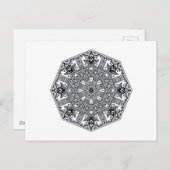 Mandala Round Ornament Briefkaart (Voorkant / Achterkant)