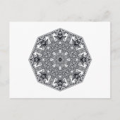 Mandala Round Ornament Briefkaart (Voorkant)