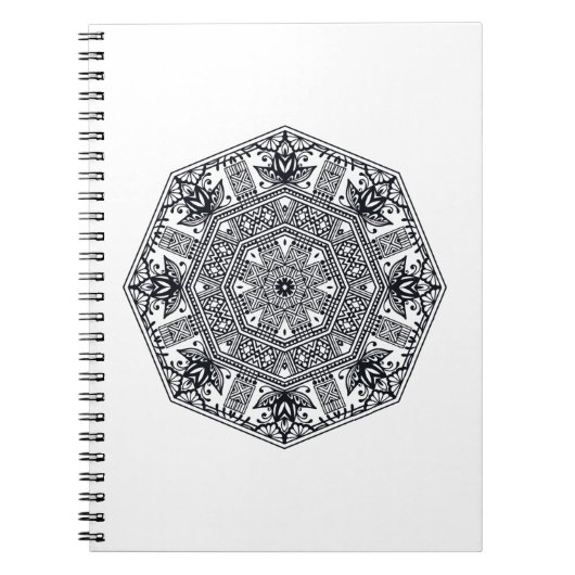 Mandala Round Ornament Notitieboek (Voorkant)