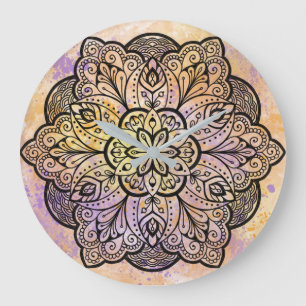 Mandala Round Wall klok