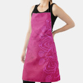 Mandala roze decoratieve achtergrond schort (Insitu)